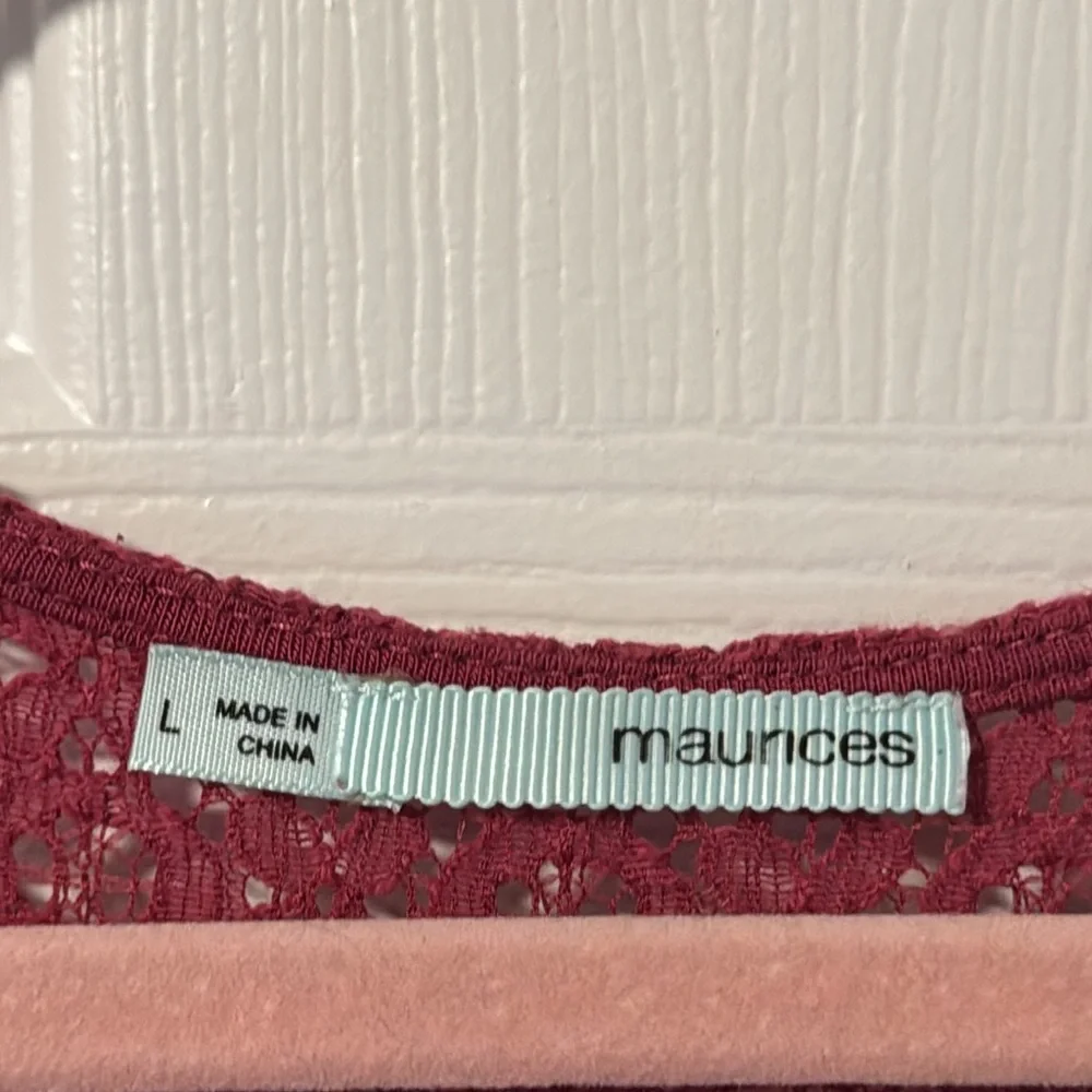 Maurices beautiful dark rose top. - Picture 2 of 4